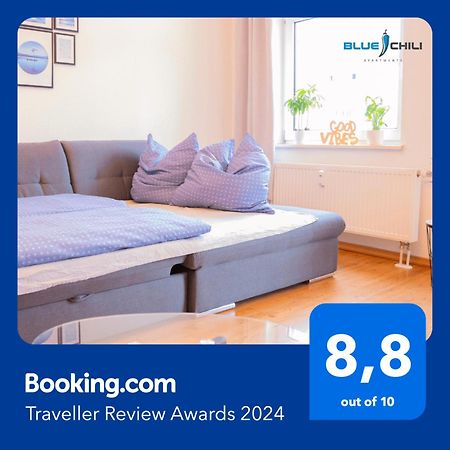 Blue Chili 01 - Top City Lage Am Hbhf Boxspringbett Bis 4 Pers Magdeburgo Esterno foto
